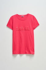 Cargar imagen en el visor de la galería, CAMISETA CON BRANDING FUCSIA SALSA