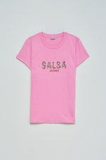Cargar imagen en el visor de la galería, CAMISETA LOGO ROSA SALSA