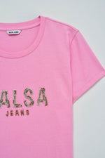 Cargar imagen en el visor de la galería, CAMISETA LOGO ROSA SALSA