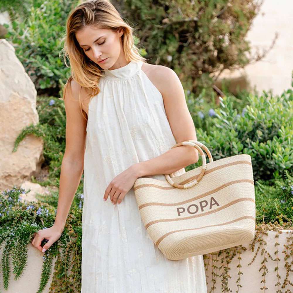BOLSO ROMINA RAFIA NATURAL POPA