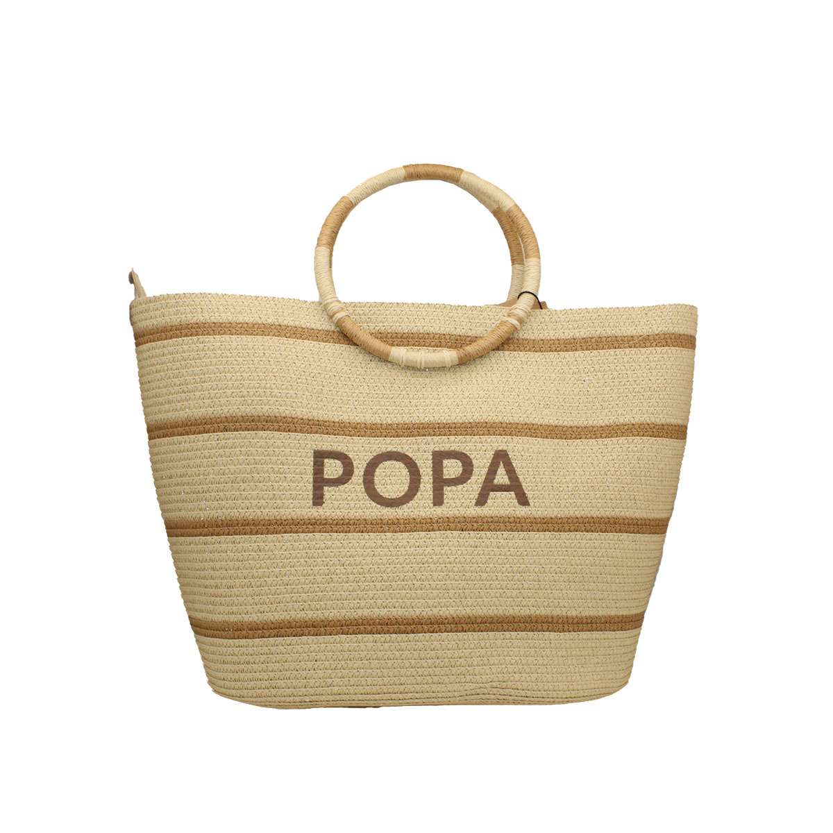 BOLSO ROMINA RAFIA NATURAL POPA