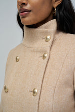 Cargar imagen en el visor de la galería, ABRIGO GRACE PAÑO SALSA
