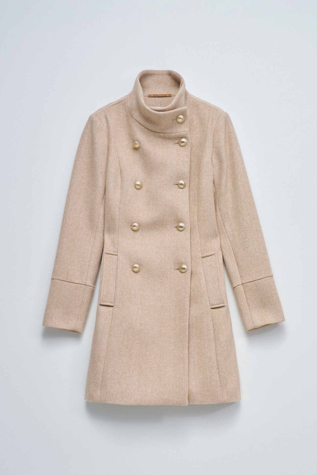 ABRIGO GRACE PAÑO SALSA