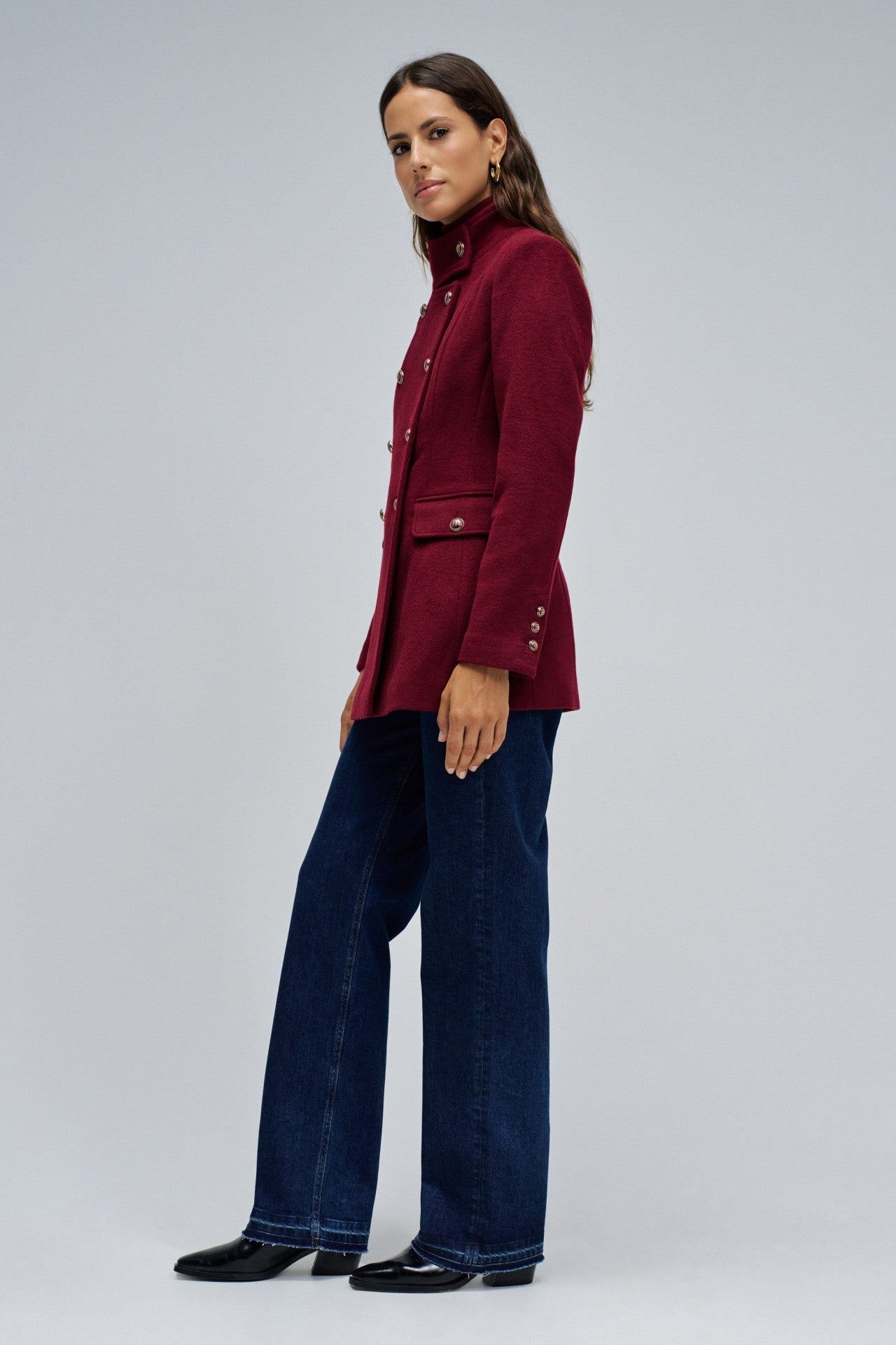 ABRIGO PAÑO CORTO SALSA