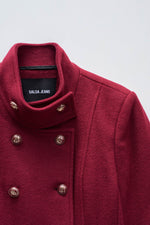 Cargar imagen en el visor de la galería, ABRIGO PAÑO CORTO SALSA
