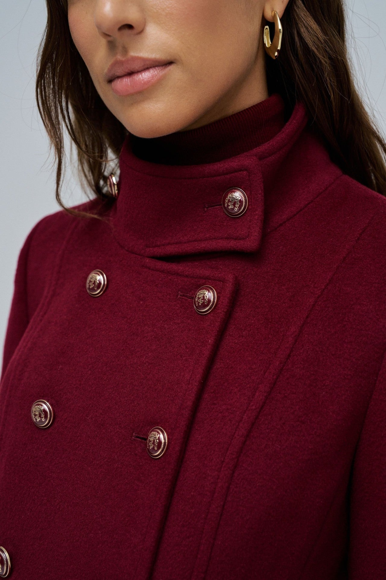 ABRIGO PAÑO CORTO SALSA