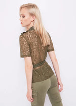 Cargar imagen en el visor de la galería, BLUSA LACE DENNY ROSE
