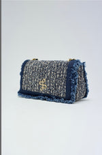 Cargar imagen en el visor de la galería, Bolso Tweed Azul SALSA
