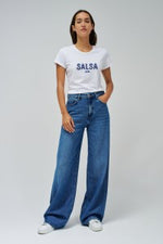 Cargar imagen en el visor de la galería, CAMISETA LOGO AZUL SALSA
