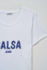 Cargar imagen en el visor de la galería, CAMISETA LOGO AZUL SALSA

