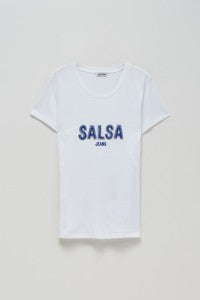 CAMISETA LOGO AZUL SALSA