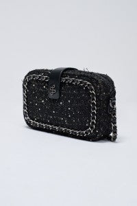 BOLSO BLACK TWEED SALSA