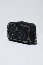 Cargar imagen en el visor de la galería, BOLSO BLACK TWEED SALSA
