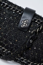 Cargar imagen en el visor de la galería, BOLSO BLACK TWEED SALSA
