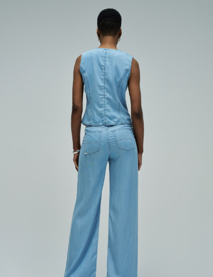 CHALECO EN LIGHTDENIM