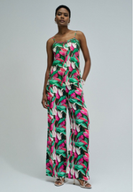 Cargar imagen en el visor de la galería, PANTALONES REGULAR FIT CON PATRÓN FLORAL
