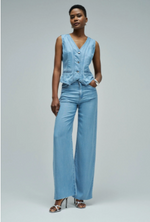 Cargar imagen en el visor de la galería, Vaquero SALSA JEANS Wide Leg Lightdenim Medium Wash
