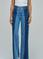 Cargar imagen en el visor de la galería, Pantalones vaqueros Faith bicolor Salsa Jeans
