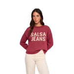 Cargar imagen en el visor de la galería, Jersey punto burdeos SALSA
