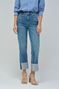 PANTALON VAQUEROS FAITH PUSH IN STRAIGHT SALSA