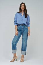 Cargar imagen en el visor de la galería, PANTALON VAQUEROS FAITH PUSH IN STRAIGHT SALSA
