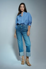 Cargar imagen en el visor de la galería, PANTALON VAQUEROS FAITH PUSH IN STRAIGHT SALSA
