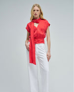 Cargar imagen en el visor de la galería, Blusa roja lazo Salsa Jeans
