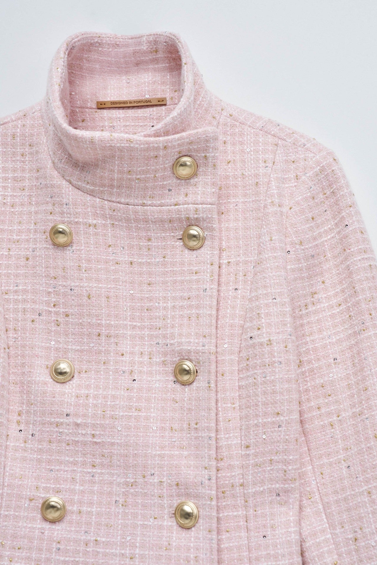 ABRIGO GRACE TWEED SALSA