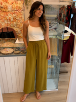 Cargar imagen en el visor de la galería, Pantalón fluido cintura elástica
