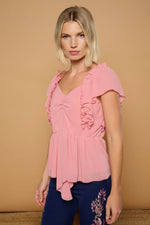 Cargar imagen en el visor de la galería, Blusa rosa minueto
