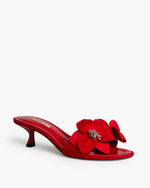 Cargar imagen en el visor de la galería, SANDALIA ROJA FLOR
