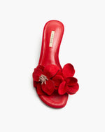 Cargar imagen en el visor de la galería, SANDALIA ROJA FLOR
