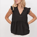 Cargar imagen en el visor de la galería, Blusa negra ancha
