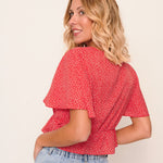 Cargar imagen en el visor de la galería, Top blusa rojo
