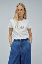 Cargar imagen en el visor de la galería, CAMISETA LOGO PERLA SALSA

