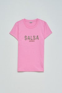 CAMISETA LOGO ROSA SALSA