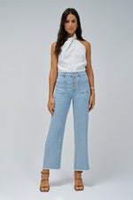 Cargar imagen en el visor de la galería, PANTALON TRUE CROPPED STRAIGHT LIGHTDENIM SALSA
