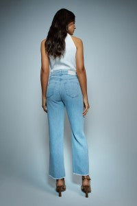 PANTALON TRUE CROPPED STRAIGHT LIGHTDENIM SALSA