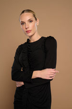 Cargar imagen en el visor de la galería, VESTIDO NORA BLACK MINUETO
