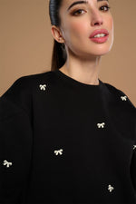 Cargar imagen en el visor de la galería, SUDADERA ROSE BLACK MINUETO
