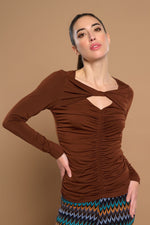 Cargar imagen en el visor de la galería, TOP BONNIE MARRON MINUETO
