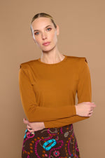 Cargar imagen en el visor de la galería, TOP CARINA MARRON MINUETO
