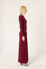 Cargar imagen en el visor de la galería, Vestido drapeado con detalle de hebilla – Elegante que realza la silueta
